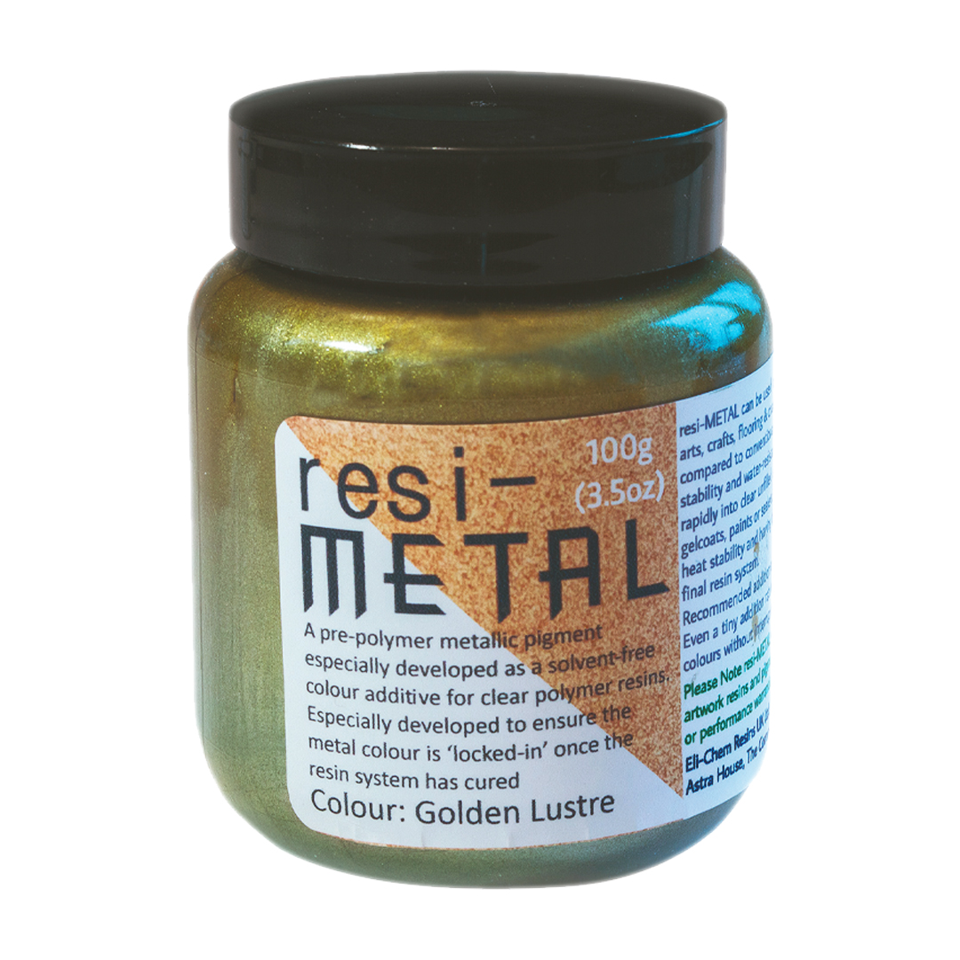 resi-METAL Metallic Pigment Pastes in 5 Colors Golden Lustre 100 g