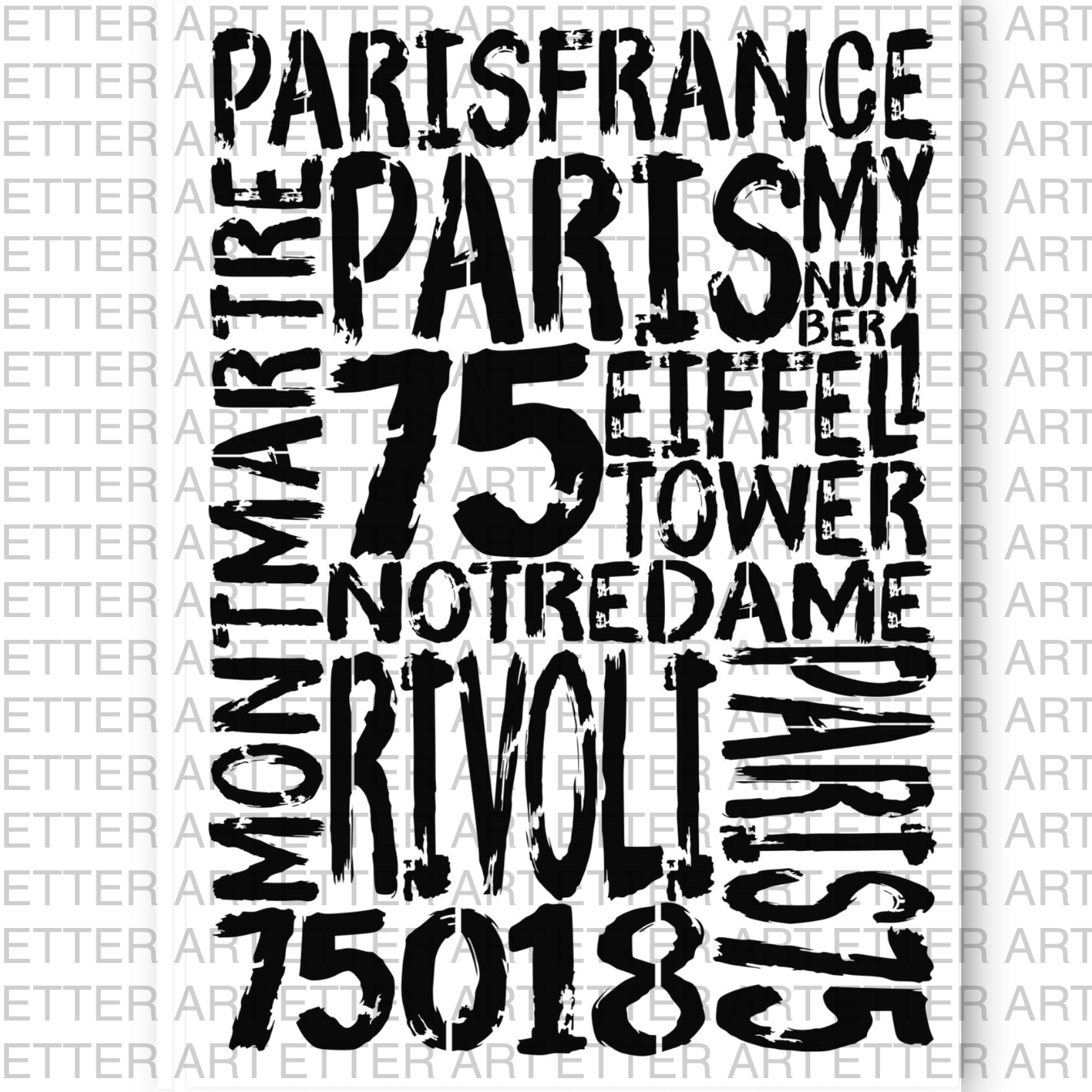 URBAN VIBES PARIS - 42,0 x 59,4 cm