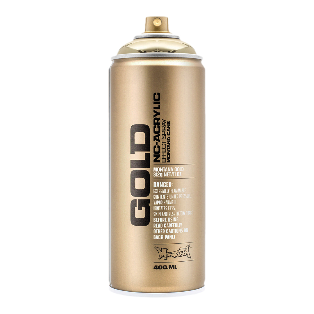 Montana CHROME Effect Spray Gold 400 ml