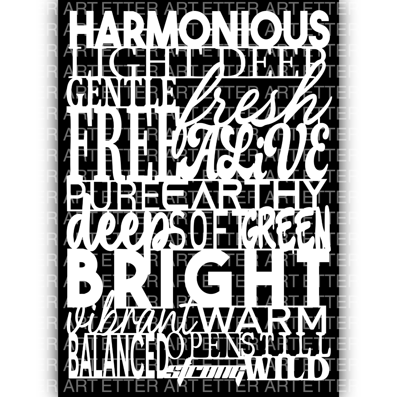 NATURAL SOULWORDS 1 - 29,7 x 42,0 cm