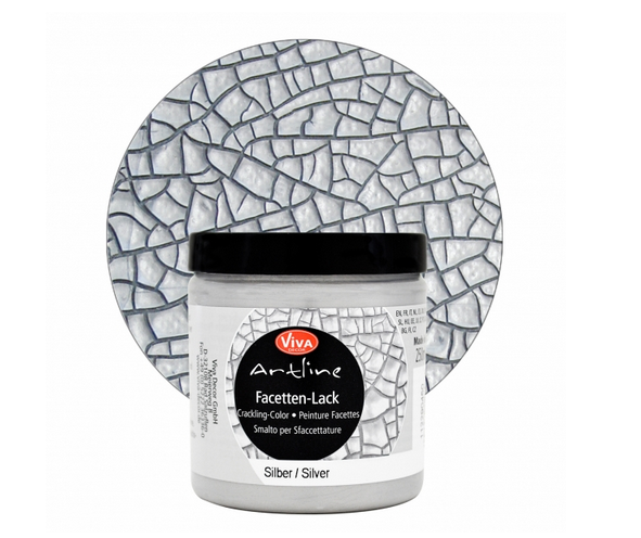 Faceted Varnish Crackling Color Silver 250 g