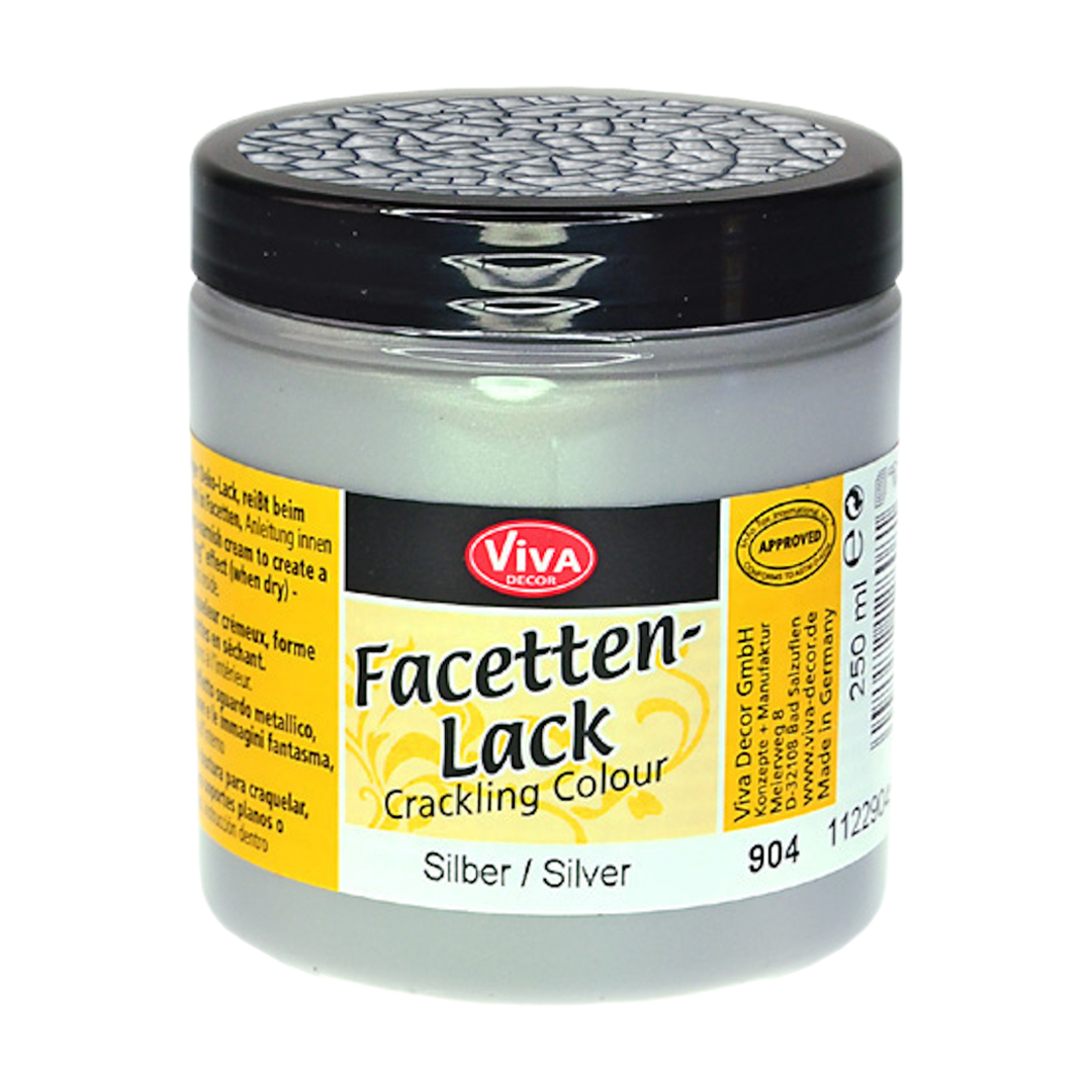 Faceted Varnish Crackling Color Silver 250 g