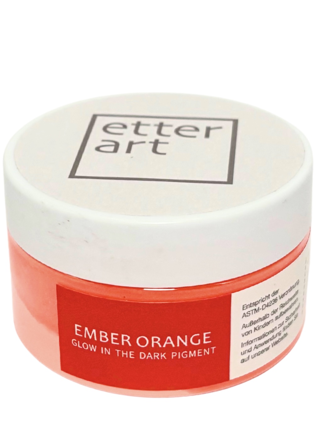 Glow in the Dark Fluorecent Ember Orange