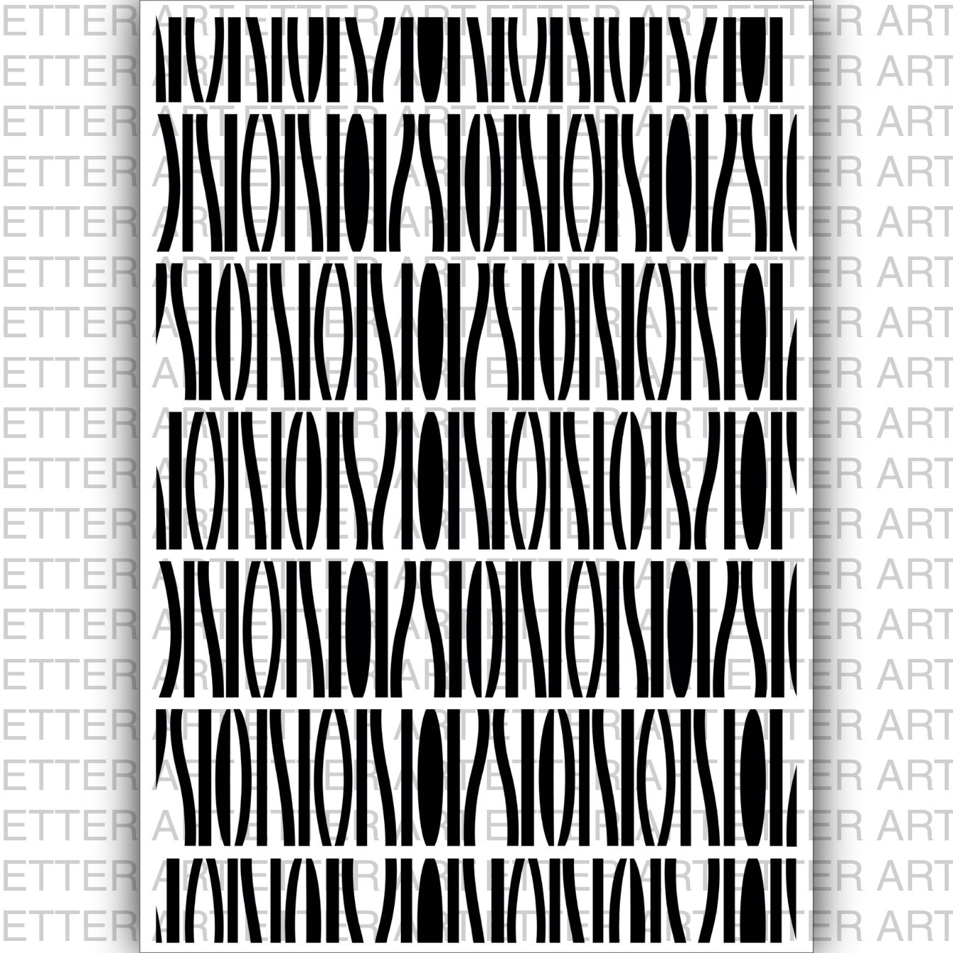 MONO PATTERN ORBIT - 42,0 x 59,4 cm