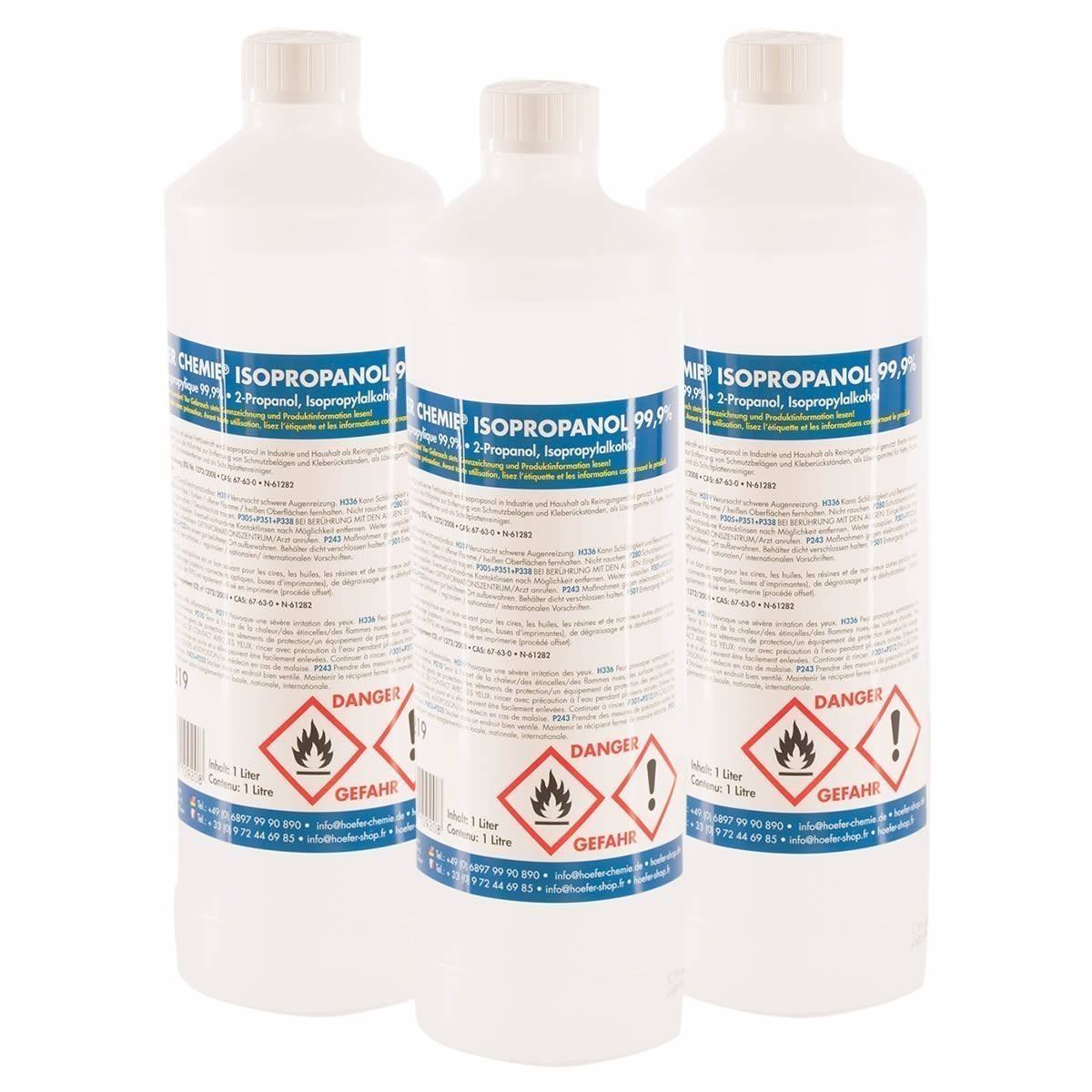 Isopropanol 99.9 %, 1 liter, for effects.
